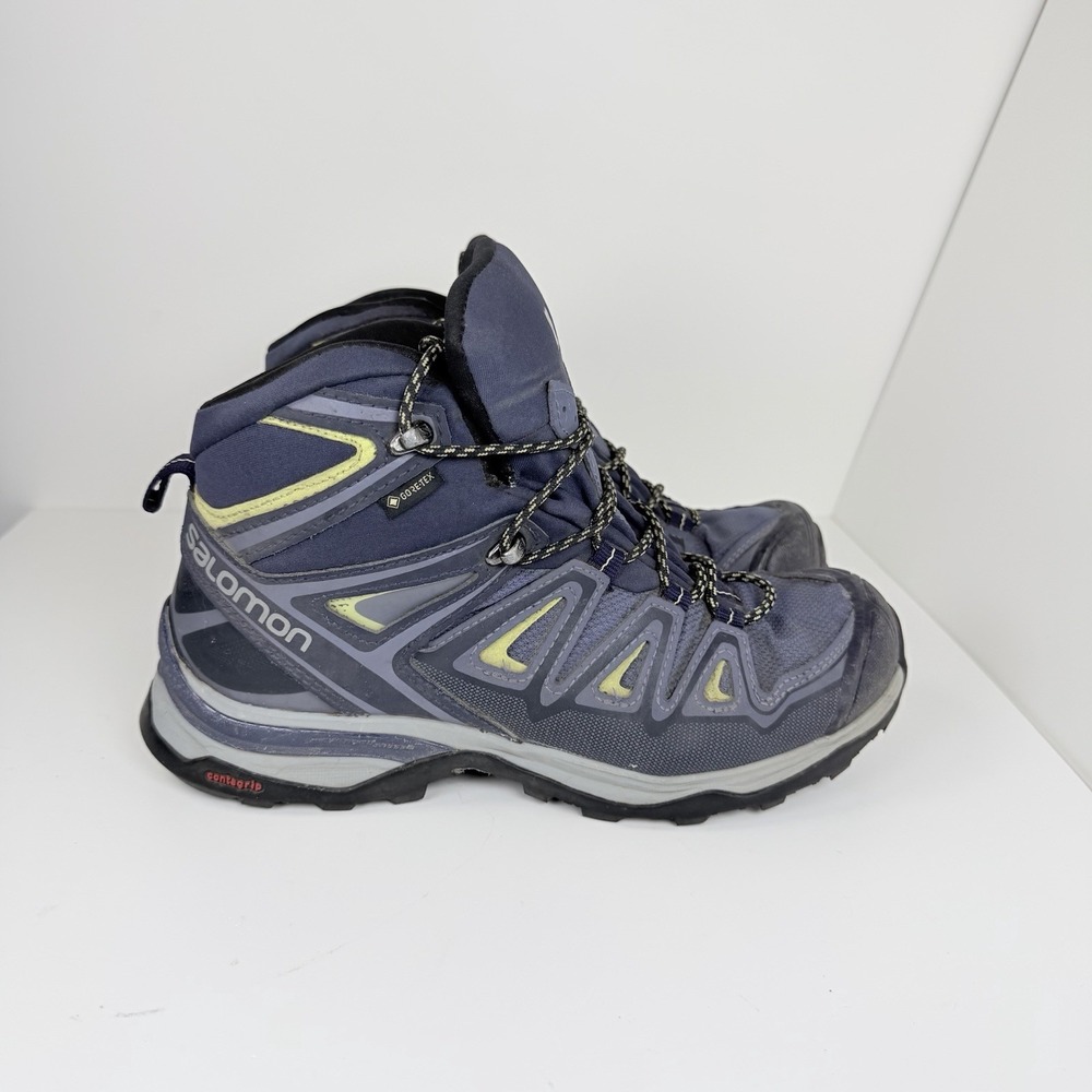 Salomon X Ultra 3 Mid GTX Women's 7.5 Purple Gore-Tex Waterproof Boots